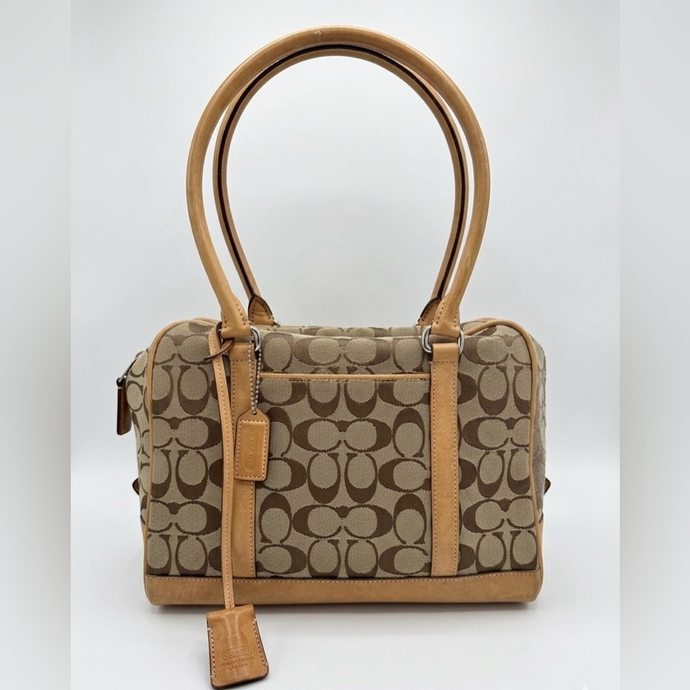 Coach Vintage Signature Satchel Handbag Y2K